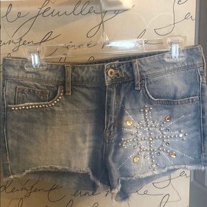 Light Blue H&M Shorts with Rhinestones